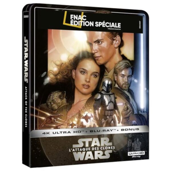 Star Wars Episode II Steelbook Fnac : L'attaque des clones 4k