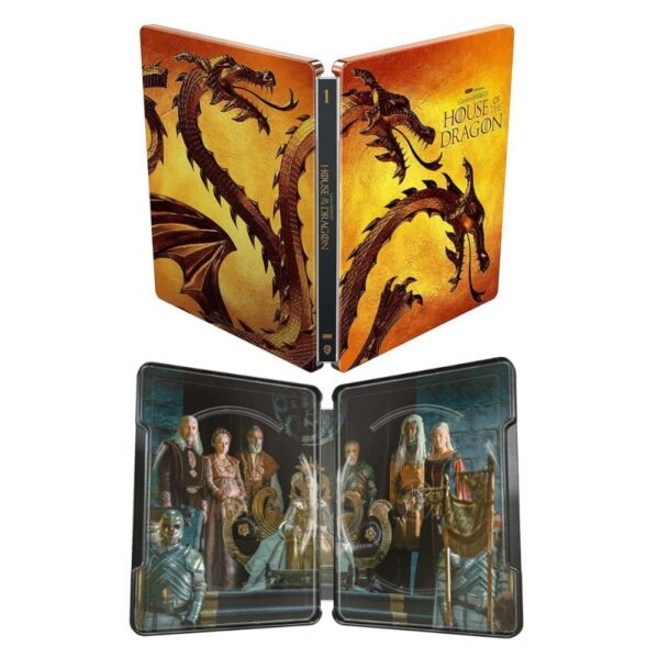 House of the Dragon 4k Steelbook ouvert