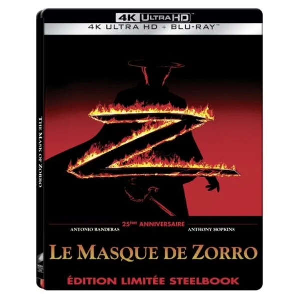 Le Masque de Zorro Steelbook 4k