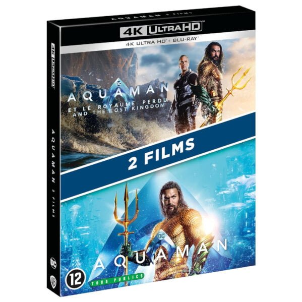 Aquaman + Aquaman et le Royaume perdu Coffret 4K