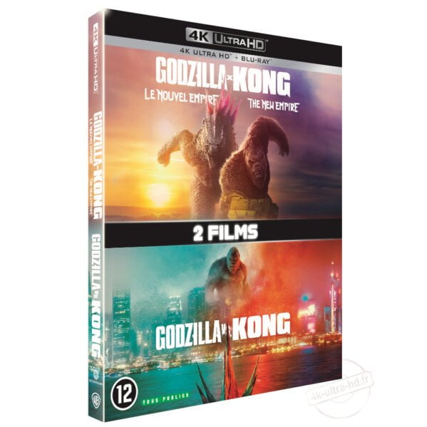 Godzilla vs Kong + Godzilla x Kong : Le Nouvel Empire 4k