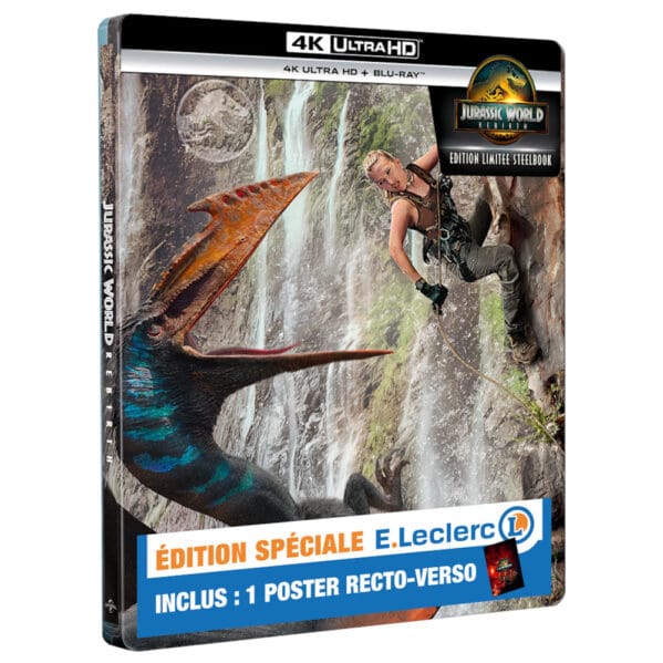 Jurassic World Renaissance 4k Steelbook E.Leclerc