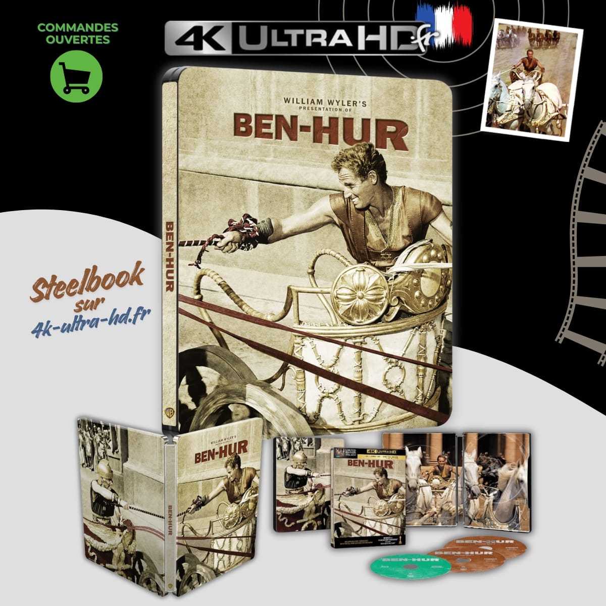 Ben-Hur 4k Steelbook annonce