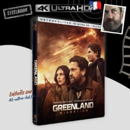 Greenland 2 Migration 4k Steelbook annonce