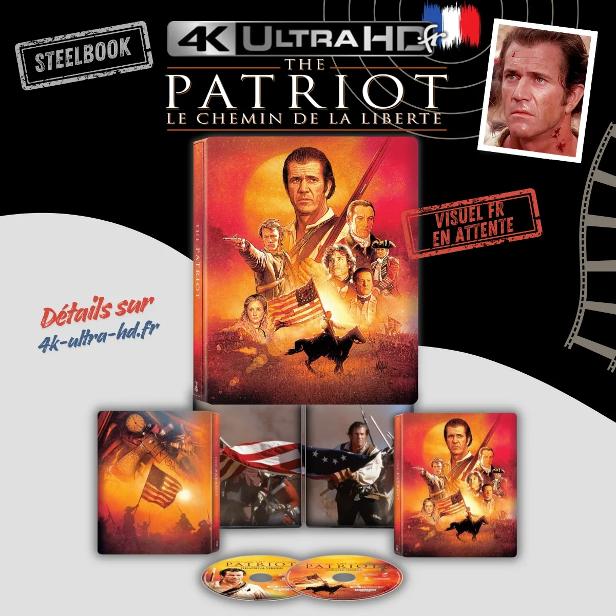 The Patriot Le chemin de la liberté 4K Steelbook annonce