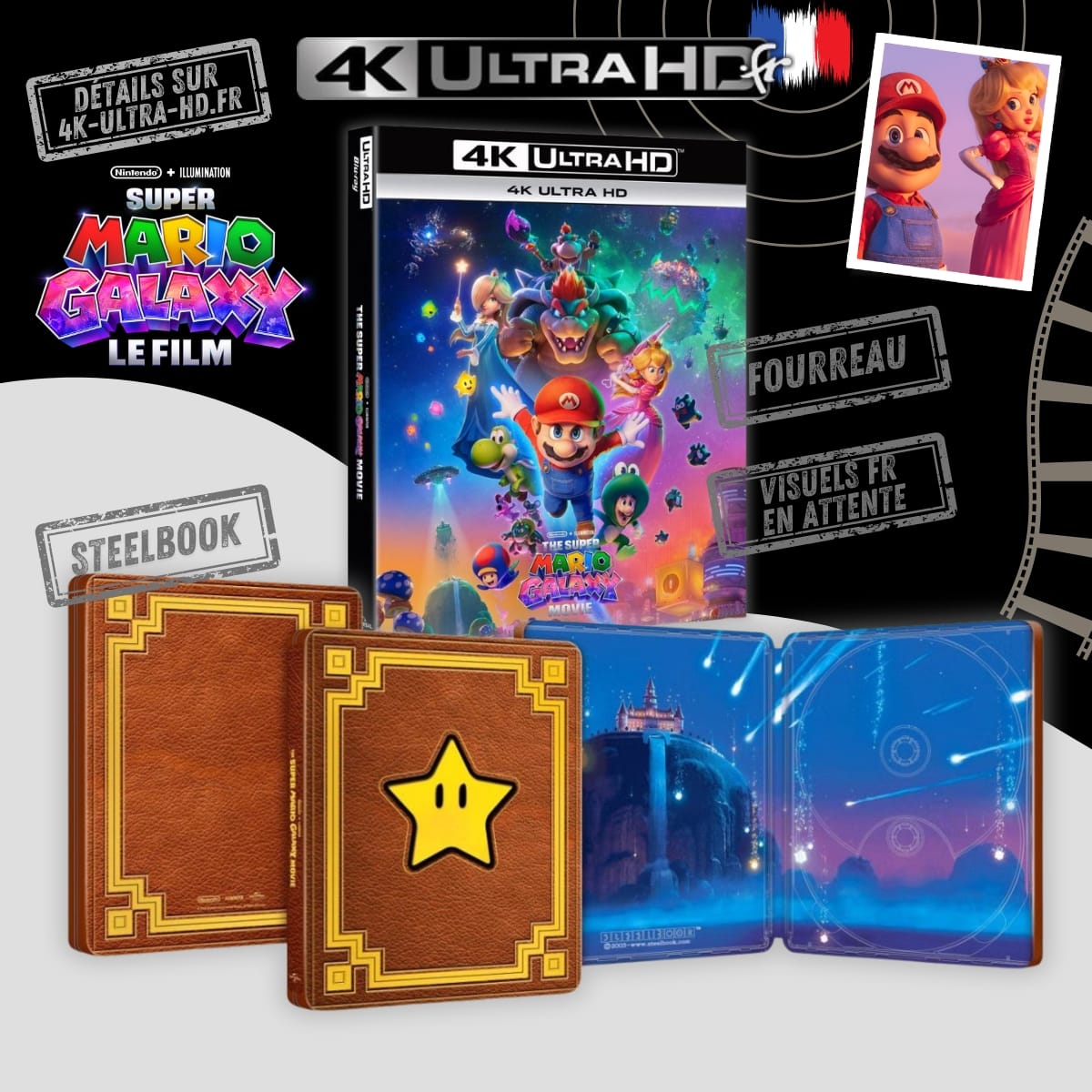 Super Mario Galaxy Le Film 4K Steelbook annonce