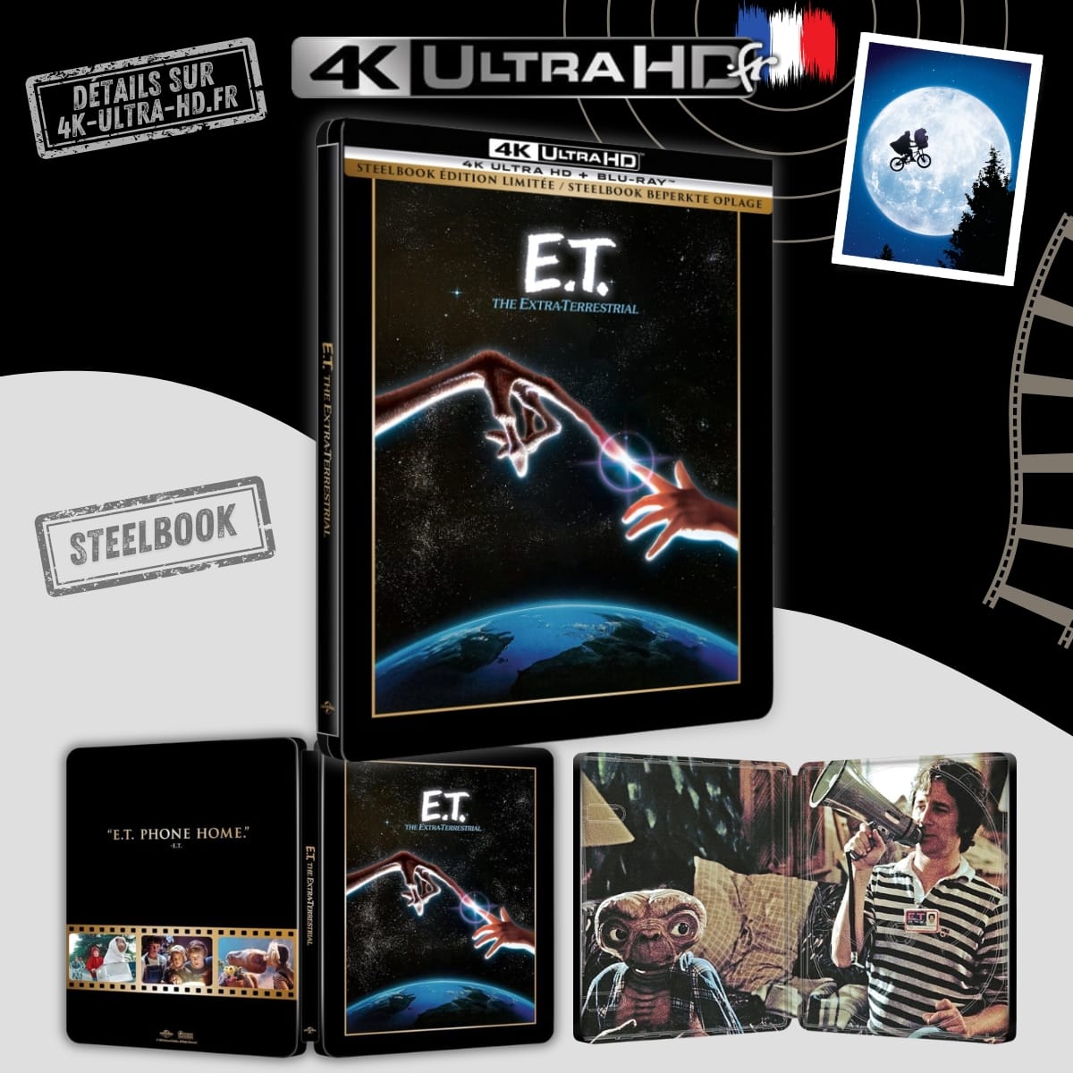 E.T. l'Extra-Terrestre 4k Steelbook annonce