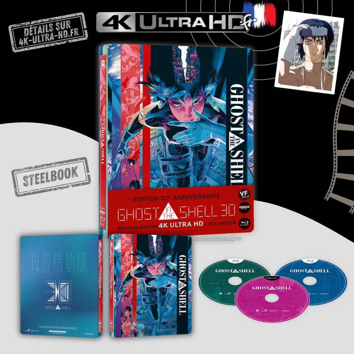 Ghost in the Shell 4K Steelbook annonce