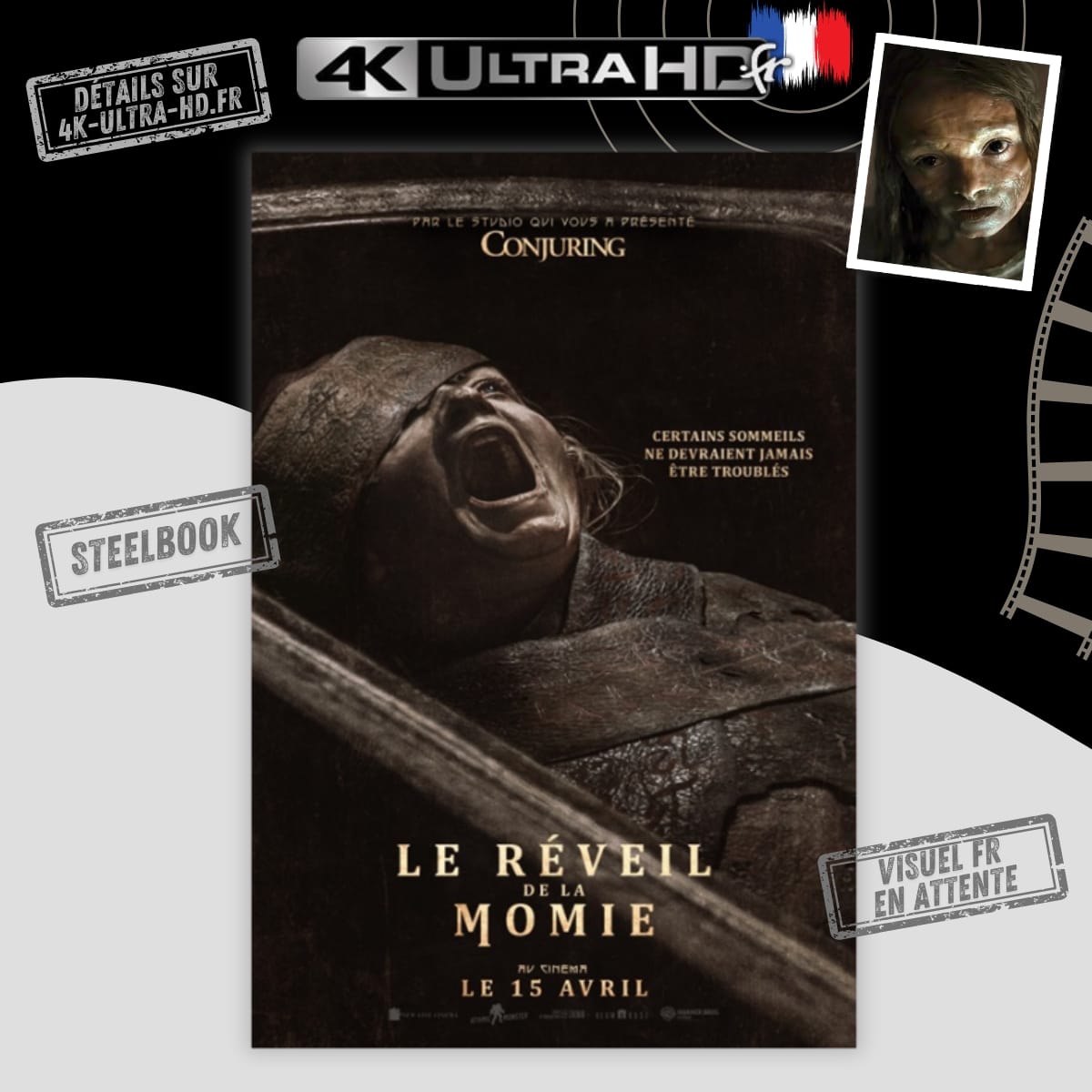 Le Réveil de la momie 4K Steelbook annonce