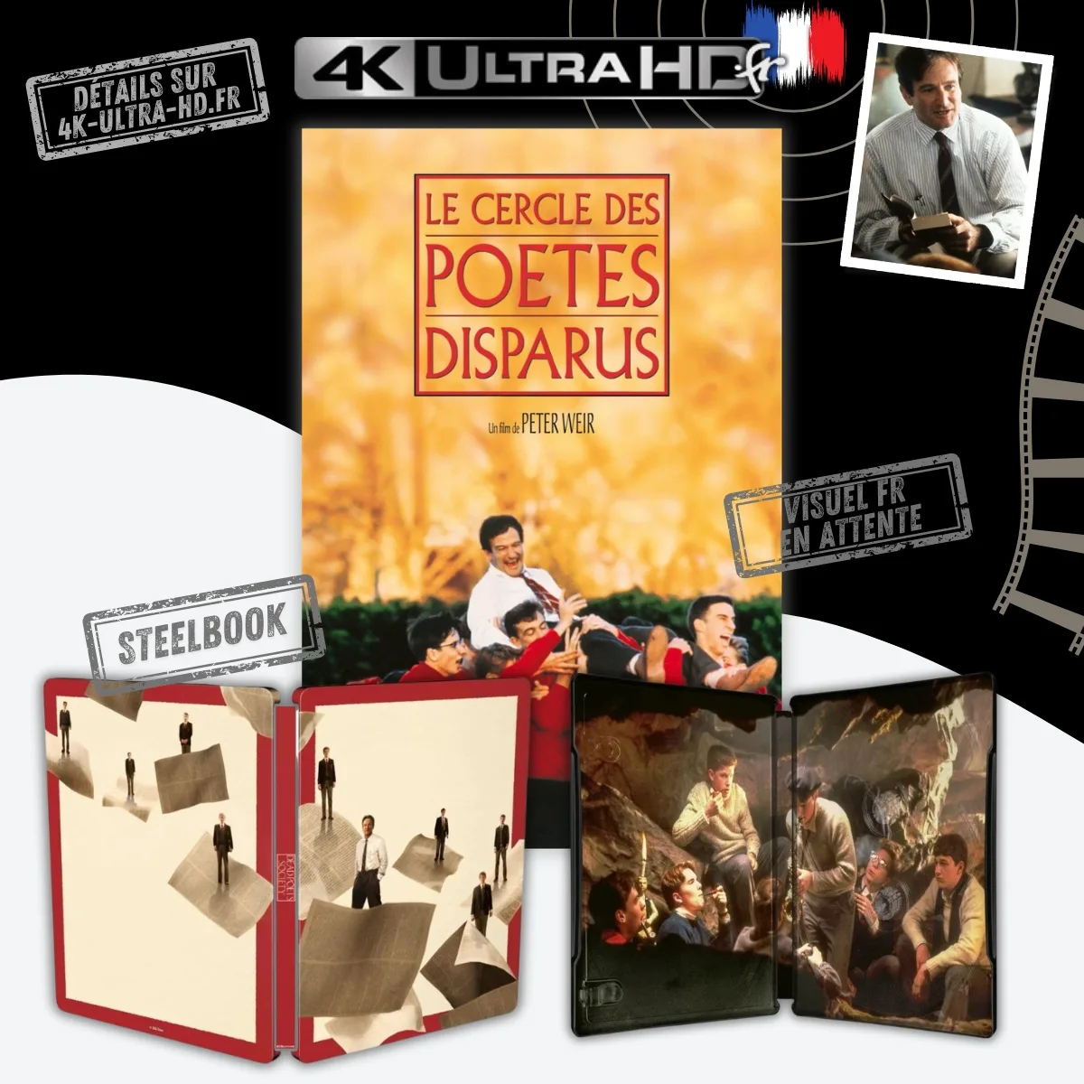 Le Cercle des poètes disparus 4K Steelbook annonce